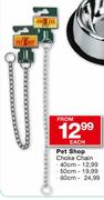Pet Shop Choke Chain-50cm Each