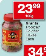 Grants Tropical/Goldfish Flakes-100g Each