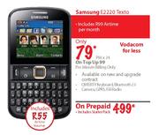 Samsung E2220 Texto