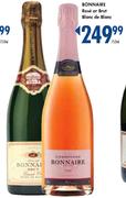Bonnaire Rose or Brut Blanc de Blanc - 750ml