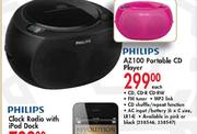 Philips AZ100 Portable CD Player Each