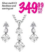 Silver Multi C2 Necklace & Earring Set