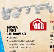 Nova 5 Piece Bathroom Set