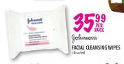 Johnson's Facial Cleansing Wipes-Per Pack