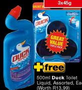 Duck Disinfectants Toilet Blocks-3*45gm