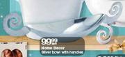 Home Decor Silver Bowl With Handles-Each