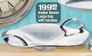 Home Decor Large Tray With Handles-Each