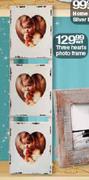 Three Hearts Photo Frame-Each