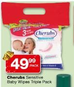 Cherbus Sensitive Baby Wipes Trible Pack-Per Pack