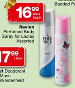 Revlon Perfumed Body Spray For Ladies-90ml Each