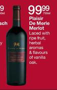 Plaisir De Merle Merlot-750ml