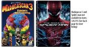 Blu-Ray Movie DVDs Madagascar 3 Or Spider-Man Each