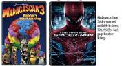 Movie DVDs Madagascar 3 Europe's Most Wanted/ The Amazing Spider-Man Each