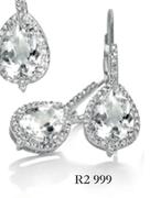 Silver,Diamonds And Created White Sapphires