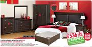 3 Piece Monaco Bedroom Suite Plus King Koil Saturn 152cm Base Set