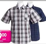 Camp Short Sleeve Check Shirt-Each