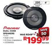 Pioneer Dual Cone Speakers (T5-1614)-6" Per Pair