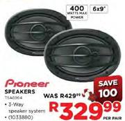 Pioneer Speakers (TSA6964)-6x9" Per Pair