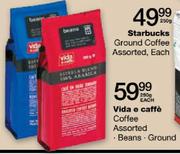 Vida e Caffe Coffee (Beans/Groung) - 250gm Each