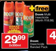 Doom Insecticide Banded Pack - 2 x 300ml