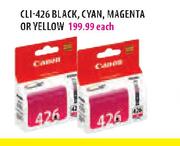HP CLI-426 Black,Cyan,Magneta Or Yellow Each