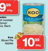 Koo Sliced Pie Apples-385g