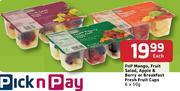 Pnp Mango,Fruit Salad,Apple & Berry Or Breakfast Fresh Fruit Cups-6x50g Each