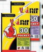Flip File A4 Display File-50 Pockets Each