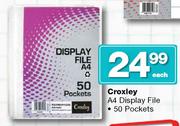 Croxley A4 Display File-50 Pockets Each