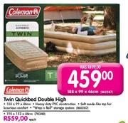 Coleman Twin Quickbed Double High-188 x 99 x 46cm