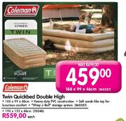 Coleman Twin Quickbed Double High 198 x 152 x 46cm-Each