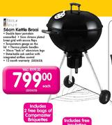Terrace Leisure 56cm Kettle Braai-Each  + 2 Free Bags of Campmaster Briquettes