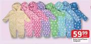 Baby Coral Fieece Jumpsuit Each