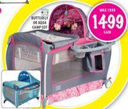 Little One Butterfly Or Aqua Campcot-Each