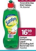Sunlight Dishwashing Liquid Assorted-750ml Each
