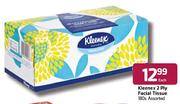 Kleenex 2 Ply Facial Tissue Assorted-180's Each