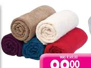 Glodina Shaggy Rib Towels Face Cloth-Each