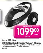 Russell Hobbs 2400W Bagless Cylinder Vacuum Cleaner (RHPV20)-Each