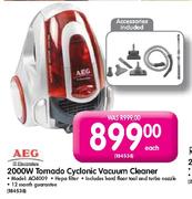Aeg 2000W Tornado Cyclonic Vacuum Cleaner (AO4009)-Each 