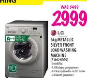 LG Metallic Silver Front Load Washing Machine(F1092NDPS)-6Kg