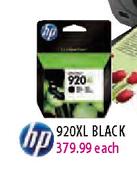 HP 920XL Black-each