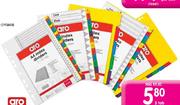 Aro File Dividers Bright Board-10 Tab Per Pack (34574)
