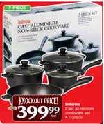 Inferna Cast Aluminium Cookware Set-7 Piece Per Set