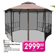 Terrace Leisure Hexagon Non-Screw Gazebo