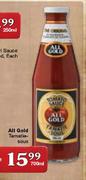 All Gold Tomoto Sauce-700ml