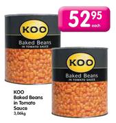 Koo Baked Beans in Tomato Sauce-3.06kg Each