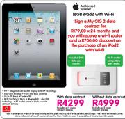 16GB iPad2 with Wi-Fi (With Data Contract)