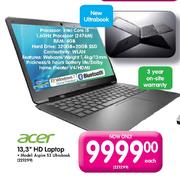 Acer 13.3" HD Laptop (Aspire S3 Ultrabook)