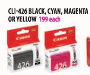 Canon CLI-426 Black, Cyan, Magenta or Yellow Each