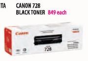 Canon 728 Black Toner